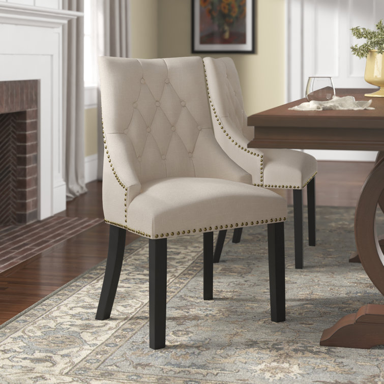 Gracie Oaks Hopkint Tufted Upholstered Parsons Chair & Reviews | Wayfair
